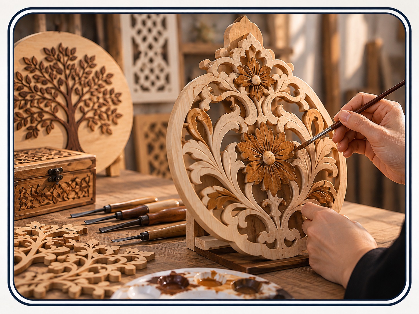 Dekoratif Ahşap Süsleme