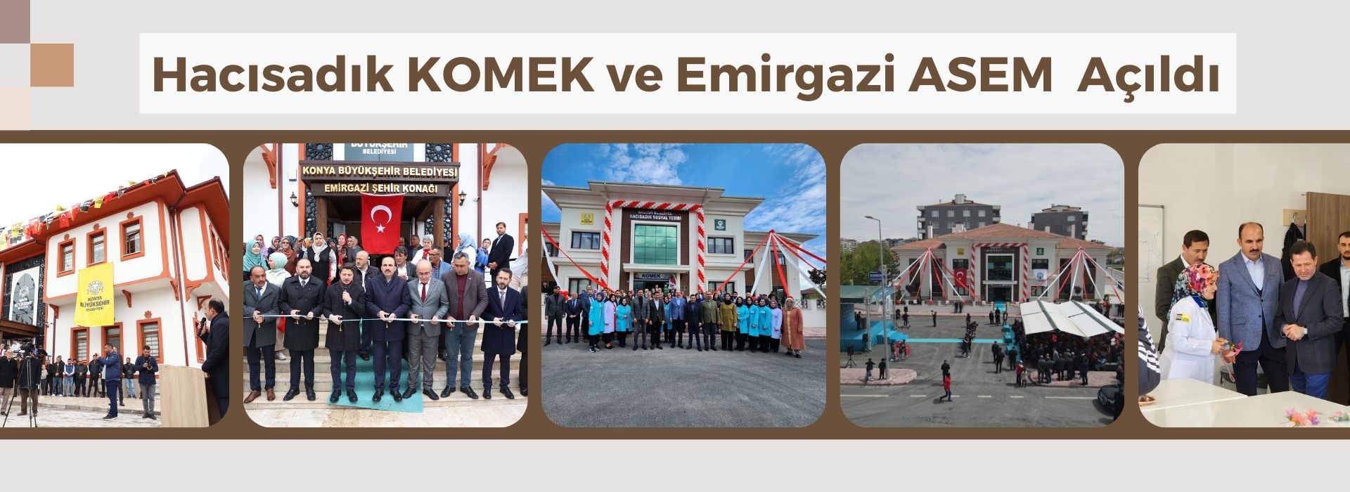 Hacı Sadık KOMEK Kurs Merkezi ve Emirgazi ASEM Dualarla Açıldı