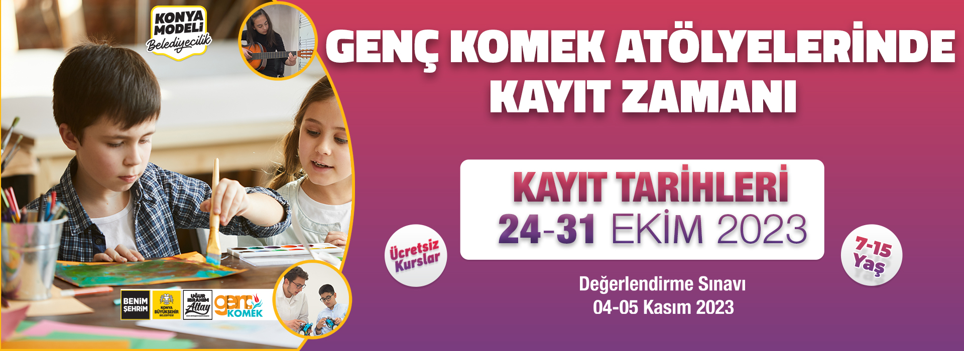 GENÇ KOMEK ATÖLYE’DE KAYITLAR BAŞLADI