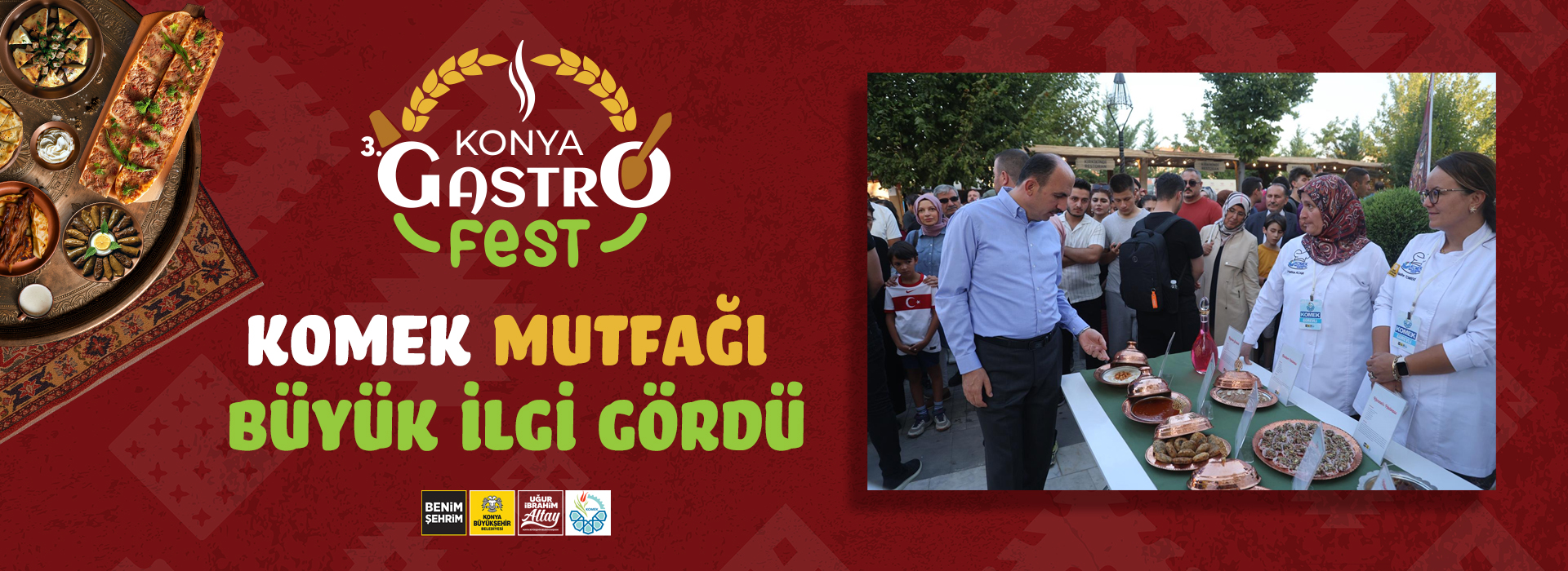 KOMEK, Konya GastroFest’te Yöresel Lezzetlerle Sahne Aldı