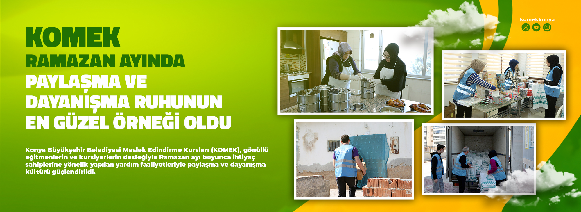 KOMEK KURSİYERLERİ RAMAZAN AYI BOYUNCA GÖNÜLLERE DOKUNDU