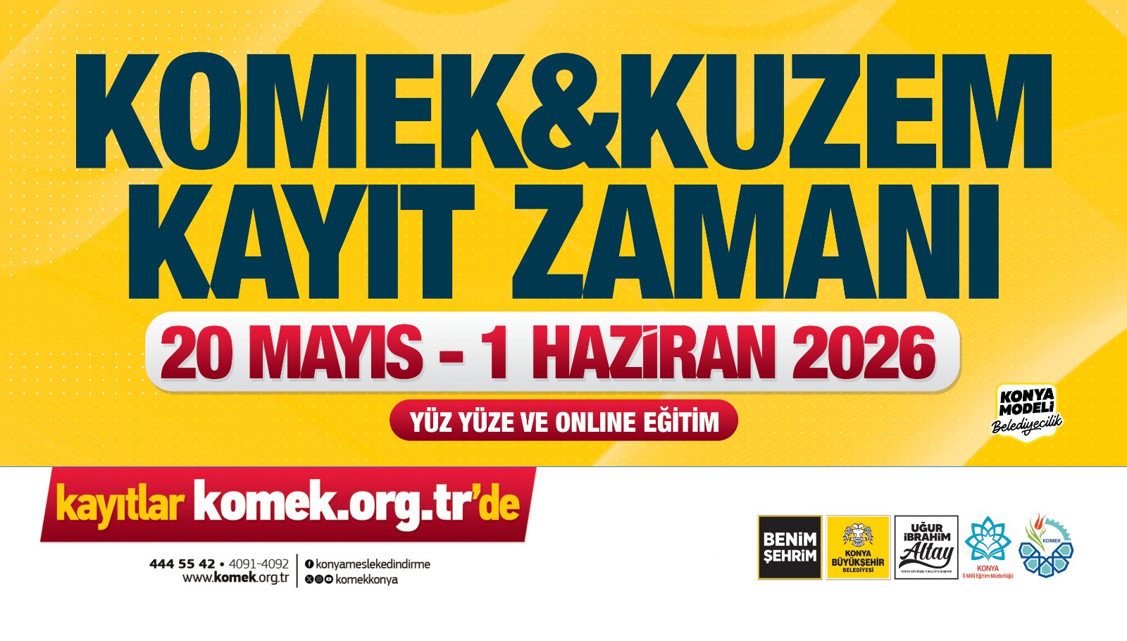 Yetişkin KOMEK 2026 Yaz Dönemi Kayıtları Başladı