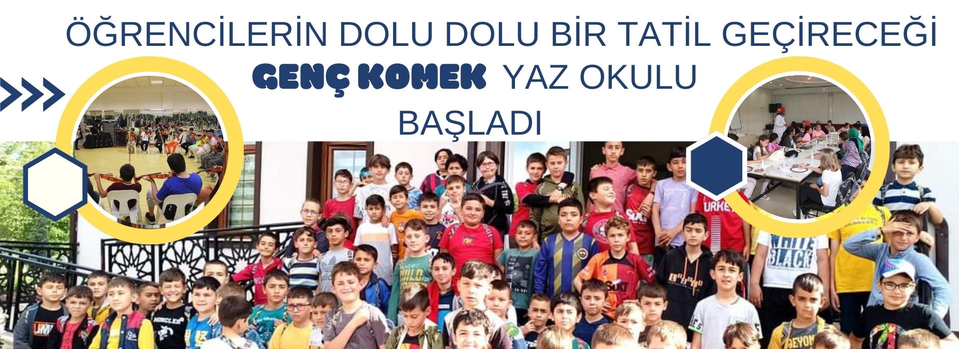 ÖĞRENCİLERİN DOLU DOLU BİR TATİL GEÇİRECEĞİ GENÇ KOMEK YAZ OKULU BAŞLADI